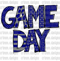 Game Day Sublimation Design Download