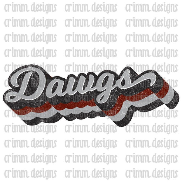 Retro Dawgs Sublimation Design Download