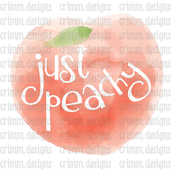 Just Peachy Sublimation Design Download