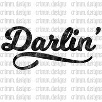 Retro Darlin' Sublimation Design Download