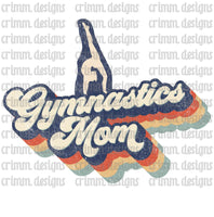 Retro Gymnastics Mom Sublimation Design Download