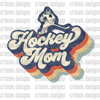 Retro Hockey Mom Sublimation Design Download