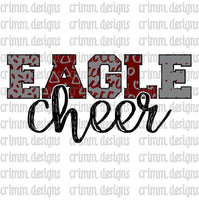 Eagle Cheer Doodle Sublimation Design Download