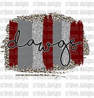 Leopard Dawgs Brush Stroke Sublimation Design Download