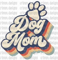 Retro Dog Mom Sublimation Design Download