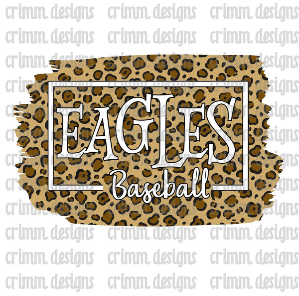 Leopard Eagles Baseball Sublimation Design Download