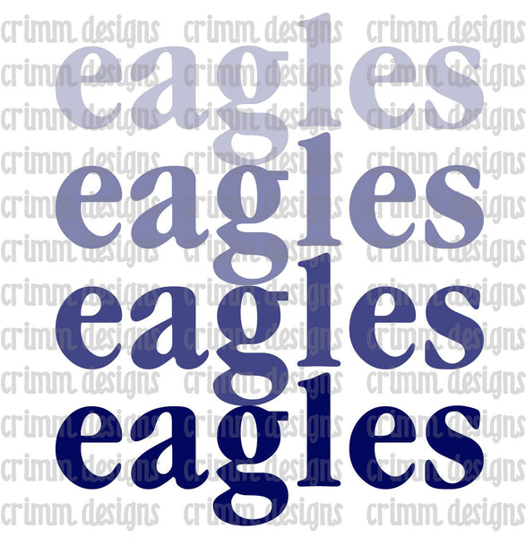 Eagles Fade Sublimation Design Download