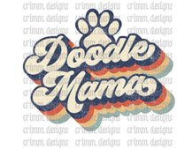 Retro Dog Mom Doodle Mama Sublimation Design Download