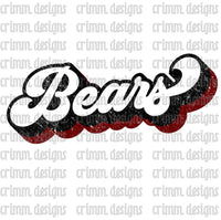 Retro Bears Sublimation Design Download