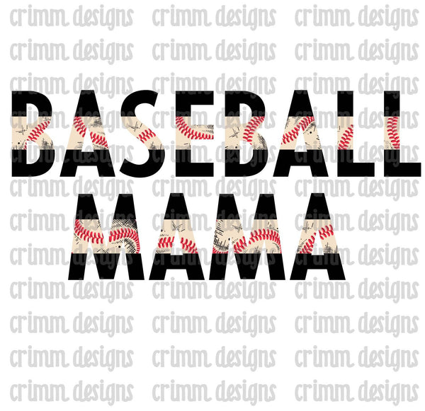 Baseball Mama Sublimation Design Download