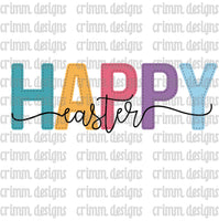 Happy Easter Sublimation Design Digital Download