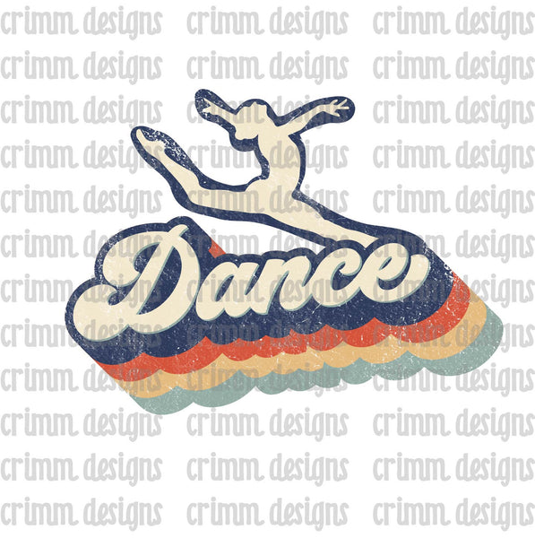 Retro Dance Sublimation Design Download