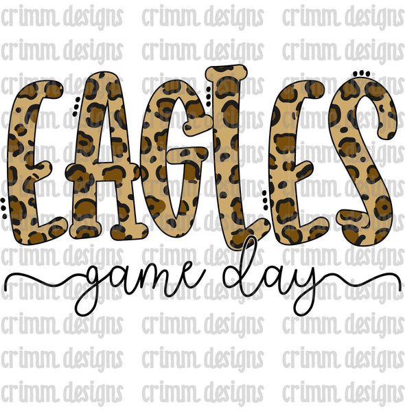 Leopard Eagles Game Day Sublimation Design Download