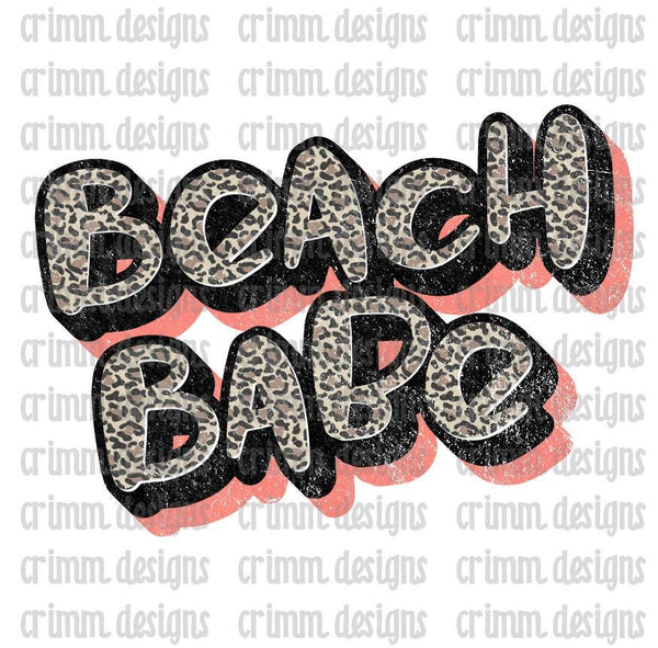 Beach Babe Sublimation Design Digital Download